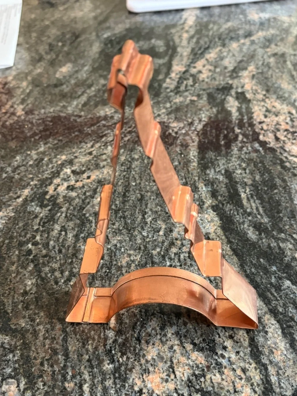 Large Copper Eiffel Tower Cookie Cutter